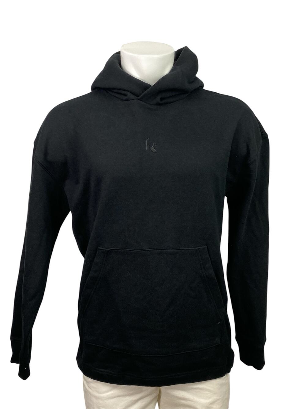 New Balance Men's Black Long Sleeve Hoodie Hooded Pullover Sweatshirt Top Size M